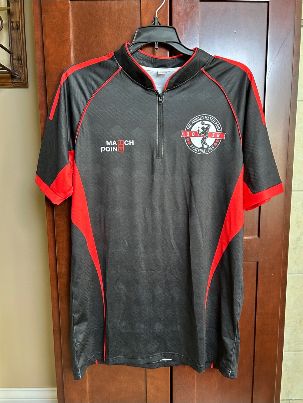 2026 The Arnold Match Point Pickleball Open Men's Athletic Zip Shirt -M